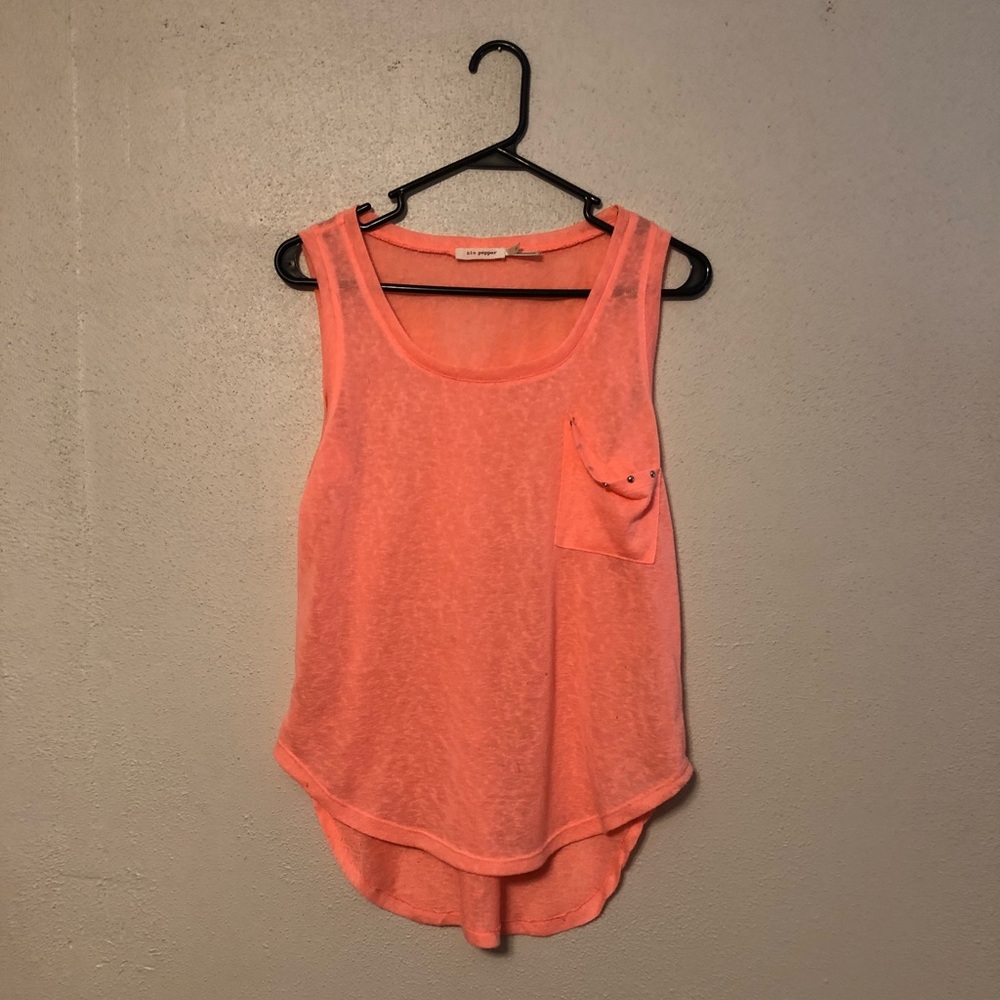 Neon Coral Tank